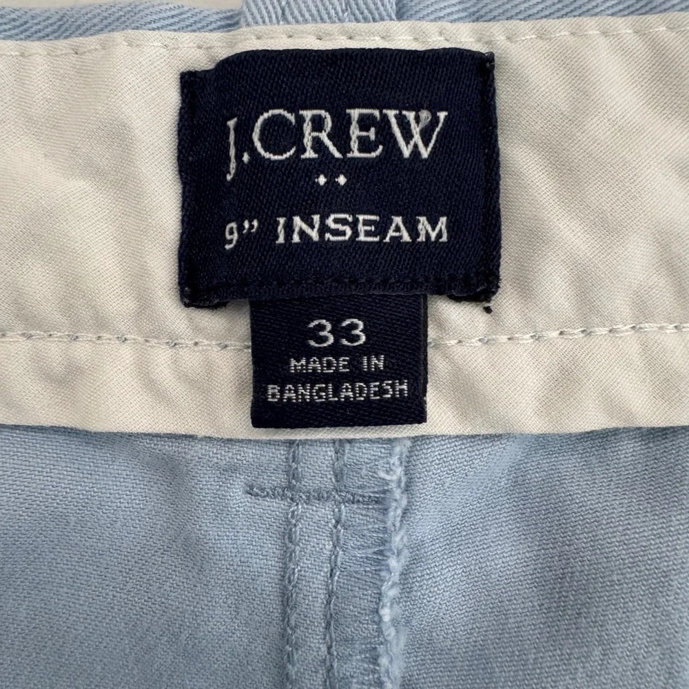 J.Crew Oxford Shorts Mens 33 Light Blue Summer Classic Fit‎ Casual Preppy